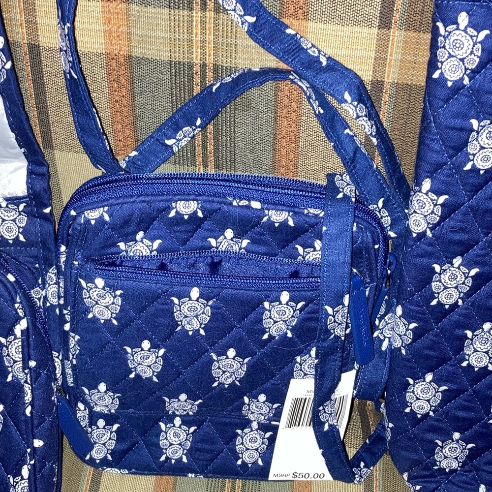 Vera Bradley sea turtles mini hipster NWT